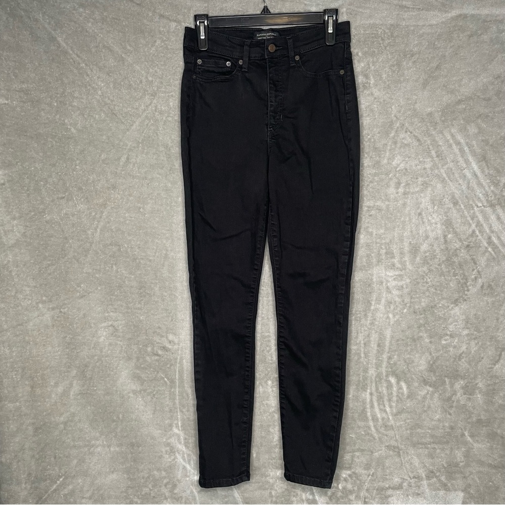Banana Republic Black Curvy High-Rise Skinny Jeans Size 27 / 4